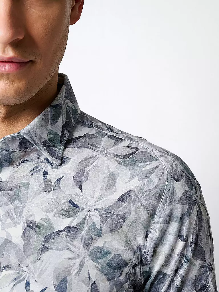 DESOTO | Jerseyhemd Slim Fit | grau