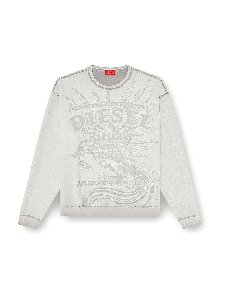 Diesel Sweater S-Aron-Raw | L Hellgrau