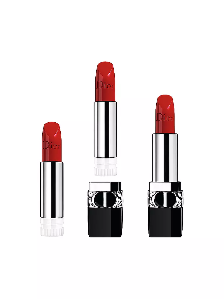 DIOR | Rouge Dior Satin Lippenstift ( 743 Rouge Zinnia )  | rot