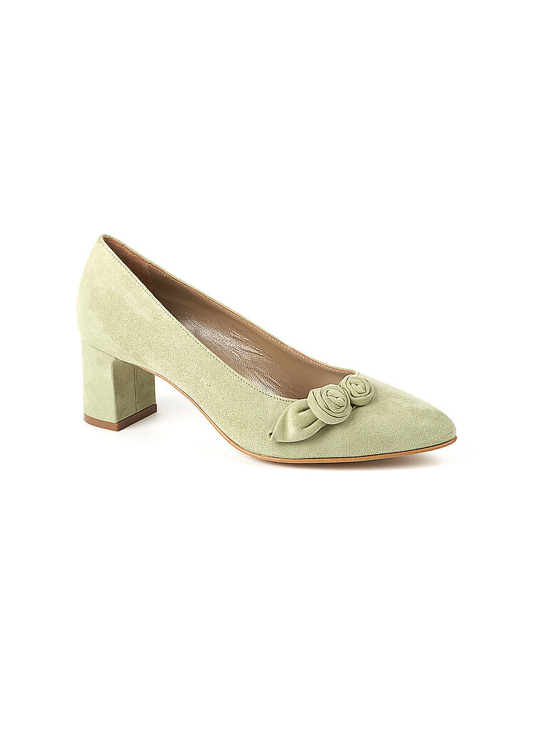 DIRNDL & BUA Trachtenschuhe - Pumps grün | 38