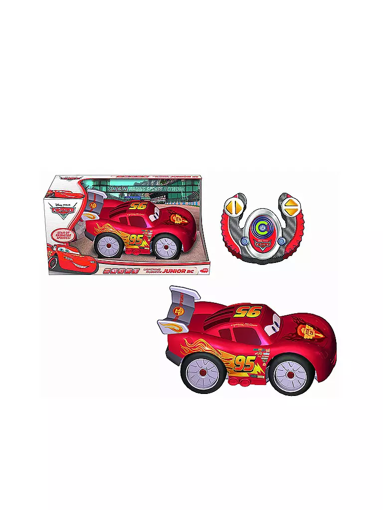 DISNEY | RC Junior Line Lightning McQueen, funkferngesteuerter Rennwagen 28 cm | 