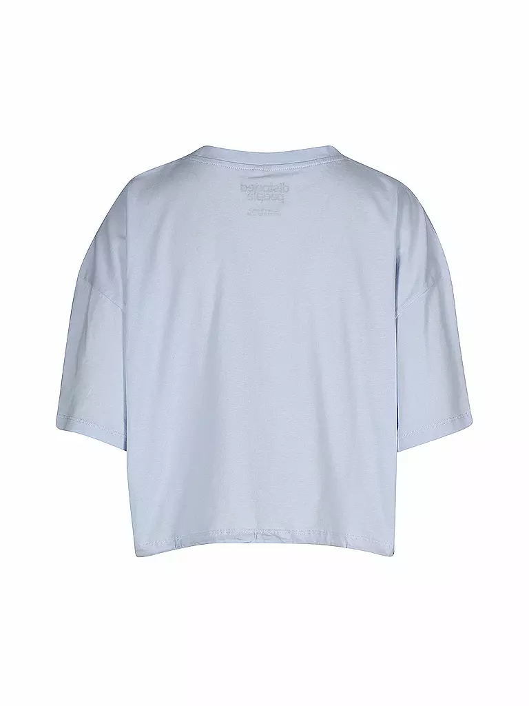 DISTORTED PEOPLE | Damen T-Shirt Boxy | blau