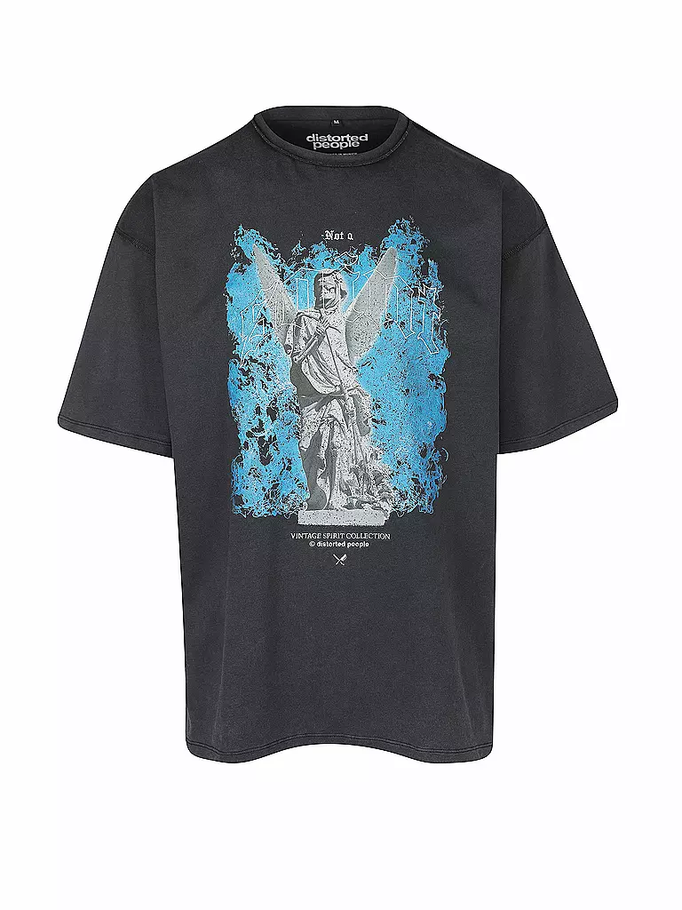 DISTORTED PEOPLE | T-Shirt Vintage Angel Heavy  | grau