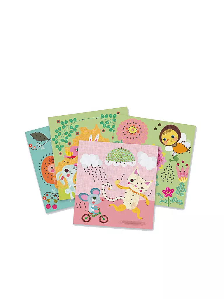 DJECO | Bilder zum Sticken "The little Friends" | transparent