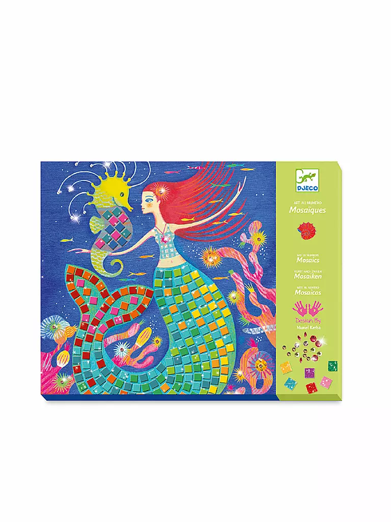 DJECO | Mosaik-Bastelset - Der Gesang der Meerjungfrauen | transparent