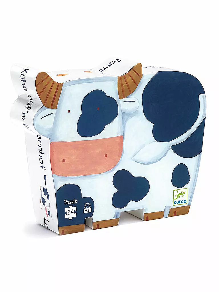 DJECO | Puzzle - Kuh (24 Teile) | keine Farbe