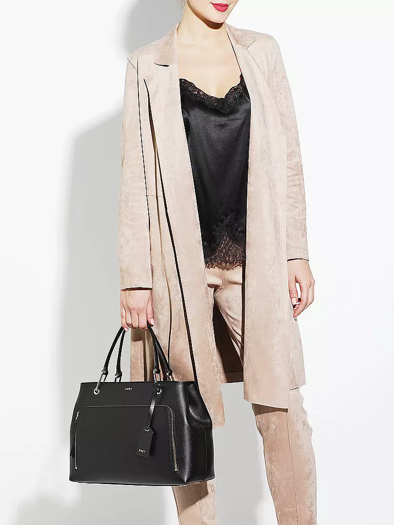 DKNY | Ledertasche - Henkeltasche "Bryant Park" | schwarz