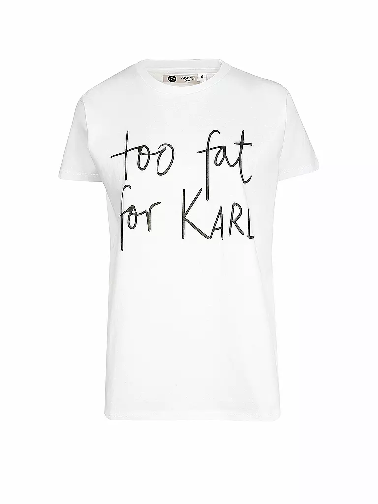 DOCTOR FAKE | T-Shirt "Fat" | weiß