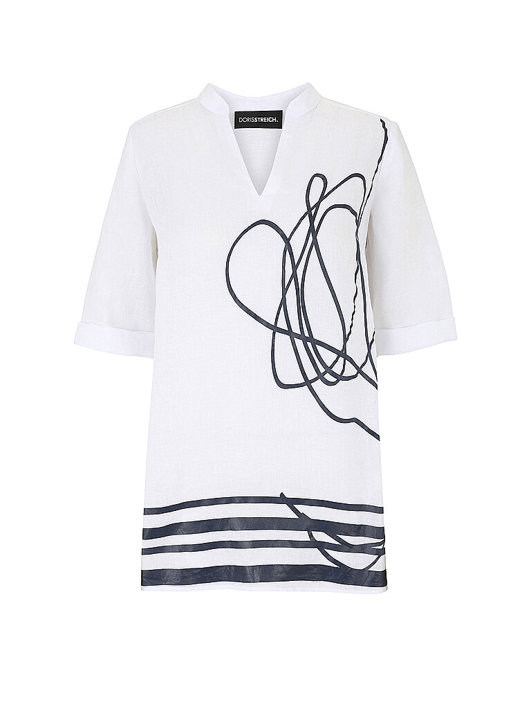 DORIS STREICH Leinenbluse weiss | 42