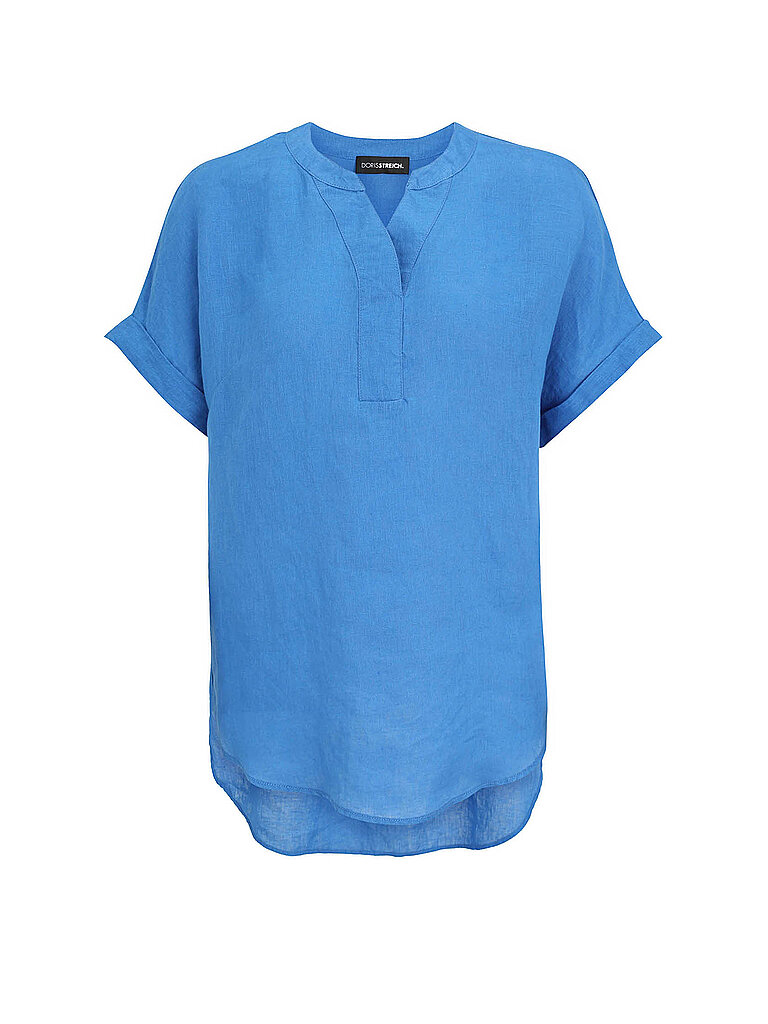 DORIS STREICH Leinenbluse blau | 40
