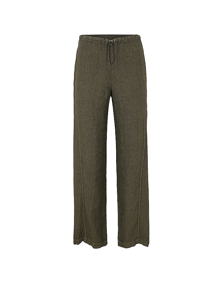 DORIS STREICH Leinenhose olive | 48