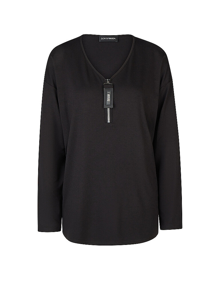 DORIS STREICH Langarmshirt schwarz | 40