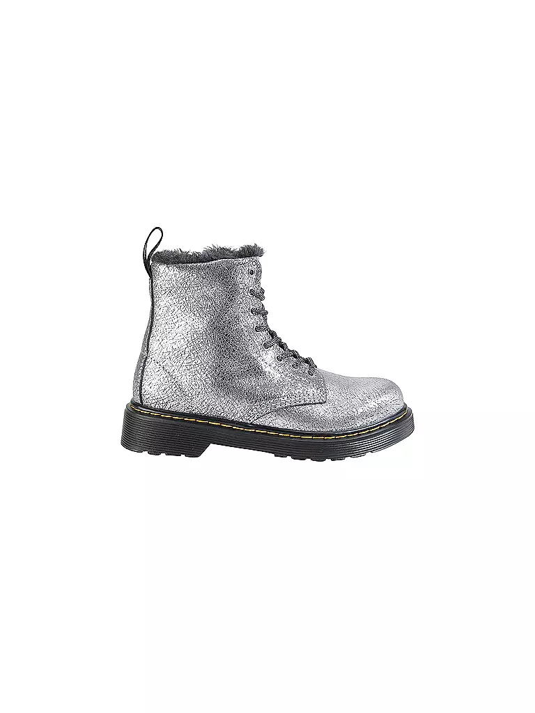 DR. MARTENS | Kinder Stiefel 1460 J SERENA FOIL | silber
