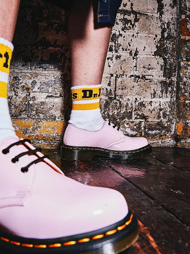 DR. MARTENS | Lack Schnürschuhe Pascal 1461 | rosa