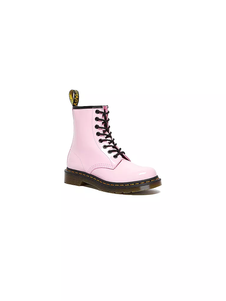 DR. MARTENS | Lack Schnürstiefel - Boots Pascal 1460 | rosa