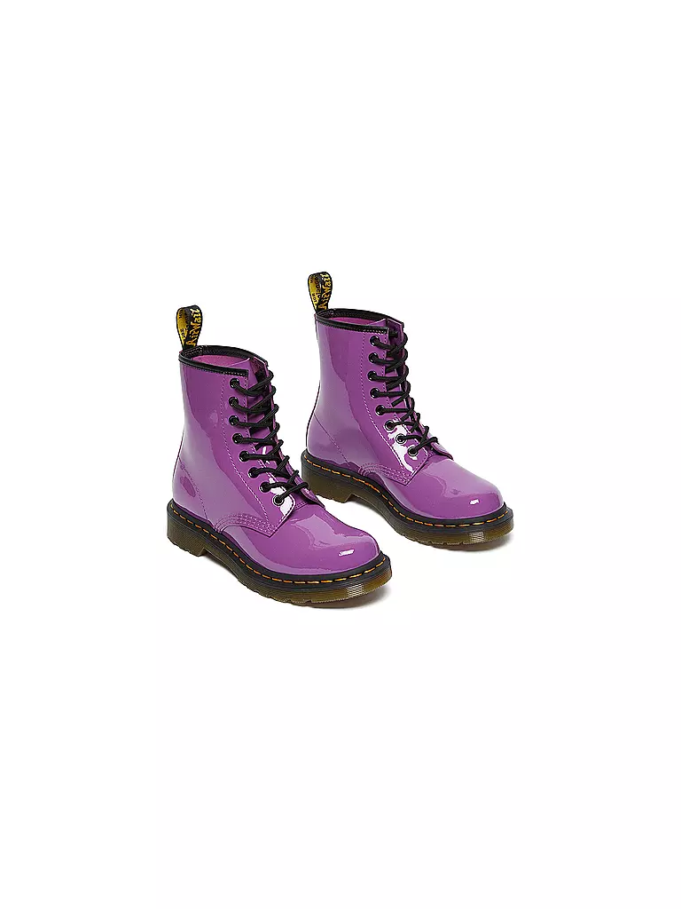 DR. MARTENS | Lack Schnürstiefel - Boots Pascal 1460 | lila