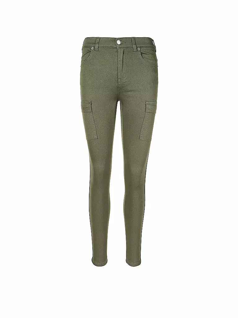 DR.DENIM | Cargohose Skinny Fit Lexy Cargo | gruen