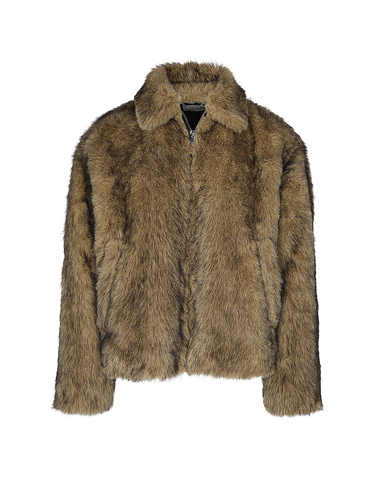 DRYKORN Jacke in Felloptik RIKKO_F braun | L
