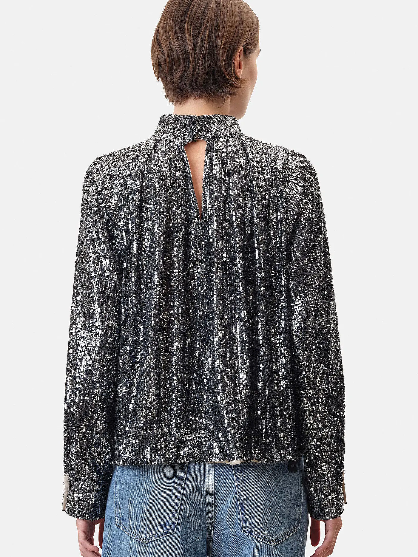 DRYKORN | Bluse DRUNA | silber