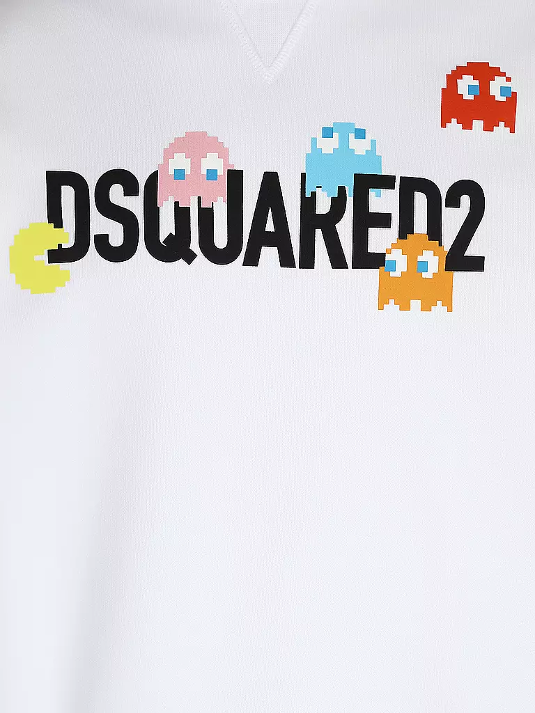 DSQUARED2 | Kapuzensweater - Hoodie PACMAN | weiss