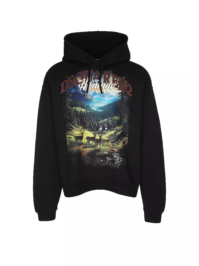 DSQUARED2 | Kapuzensweater - Hoodie | schwarz