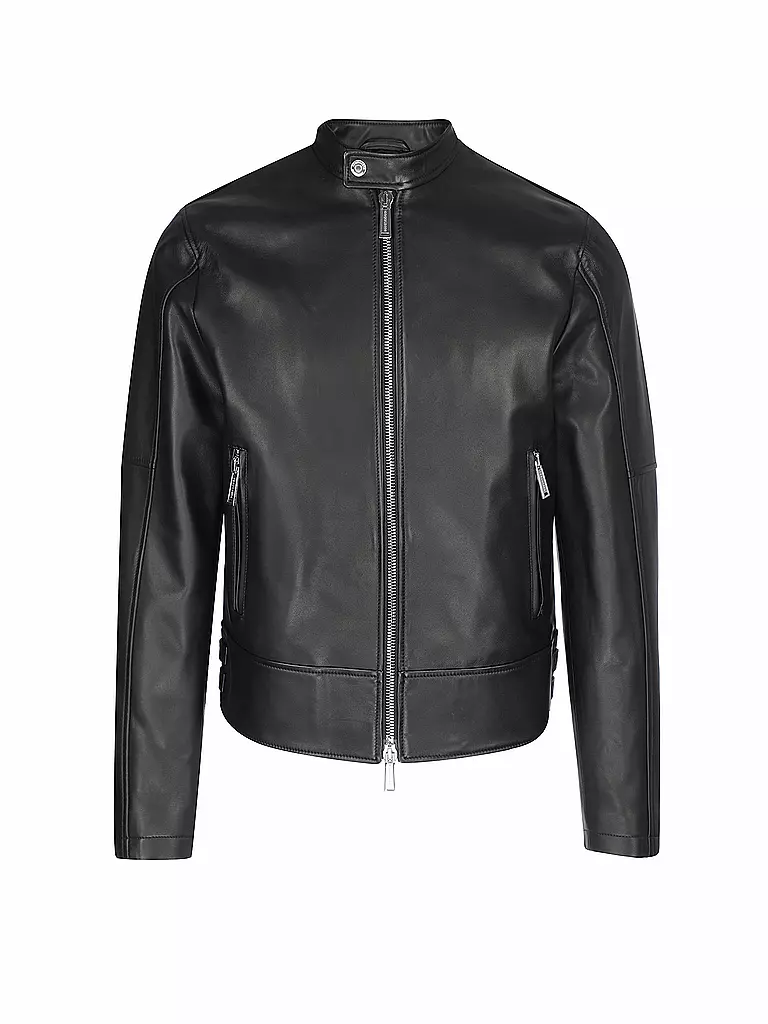 DSQUARED2 | Lederjacke Biker  | schwarz