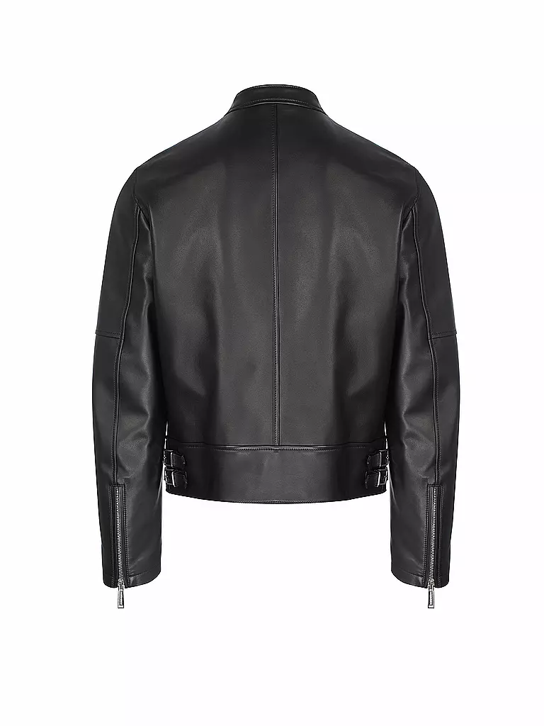 DSQUARED2 | Lederjacke Biker  | schwarz