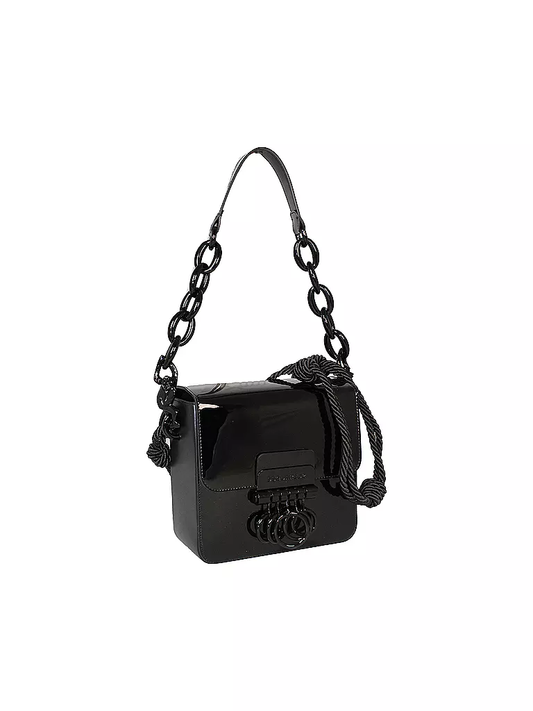 DSQUARED2 | Ledertasche - Crossbody Bag "Key" | schwarz