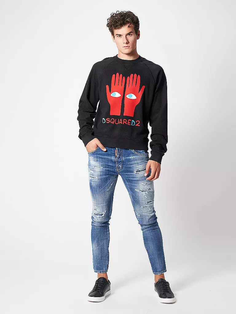 DSQUARED2 | Sweater EYES ON HAND | schwarz