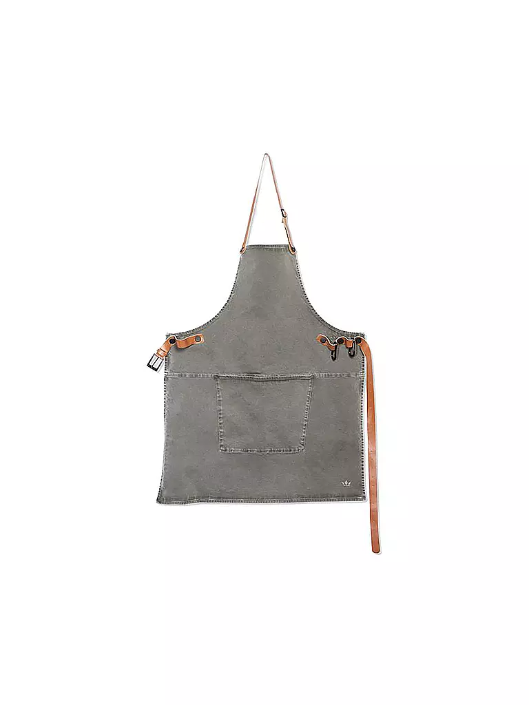 DUTCH DE LUXE | Canvasschürze BBQ Style Grey Green | grau