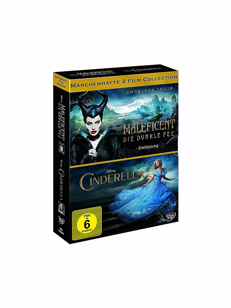 DVD | Maleficent - Die dunkle Fee / Cinderella (2 Disc Collection) Live Action | transparent