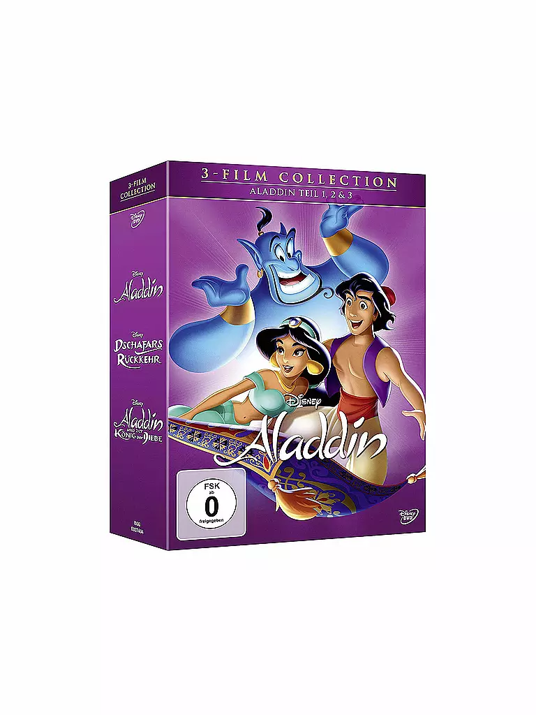 DVD | Walt Disney - Aladdin - Teil 1, 2 und 3 (3 DVD) | transparent