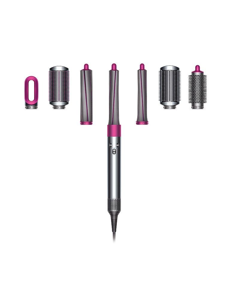 dyson haarstyler dyson airwrap complete long langes haar anthrazit fuchsia transparent