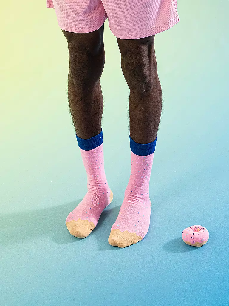 EAT MY SOCKS | Socken 36-45 JOES DONUT STRAWBERRY rosa | rosa