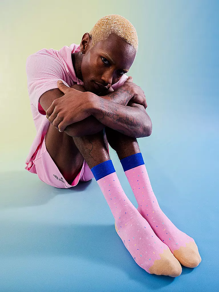EAT MY SOCKS | Socken 36-45 JOES DONUT STRAWBERRY rosa | rosa
