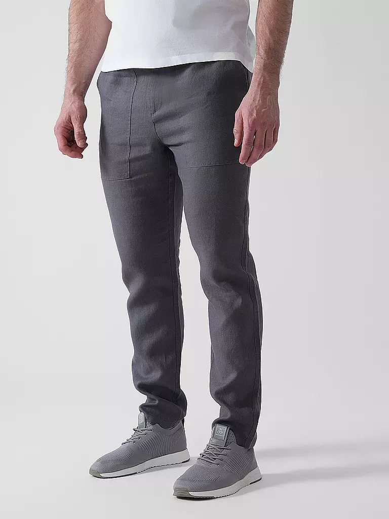 ECOALF | Leinenhose ETHICALF | grau