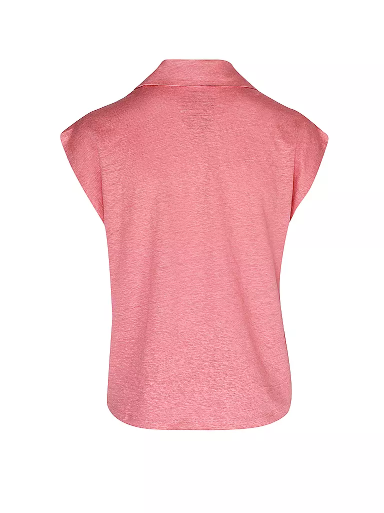 ECOALF | Leinenpoloshirt BRAGANZAALF | pink