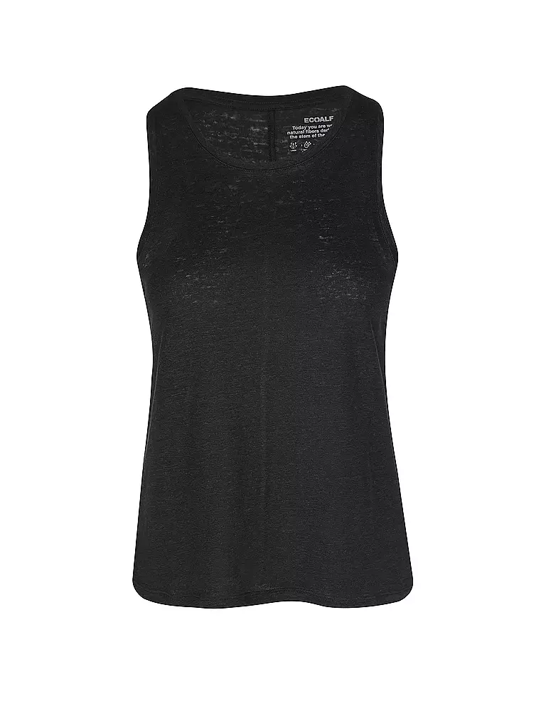 ECOALF | Leinentop HALDENALF | schwarz