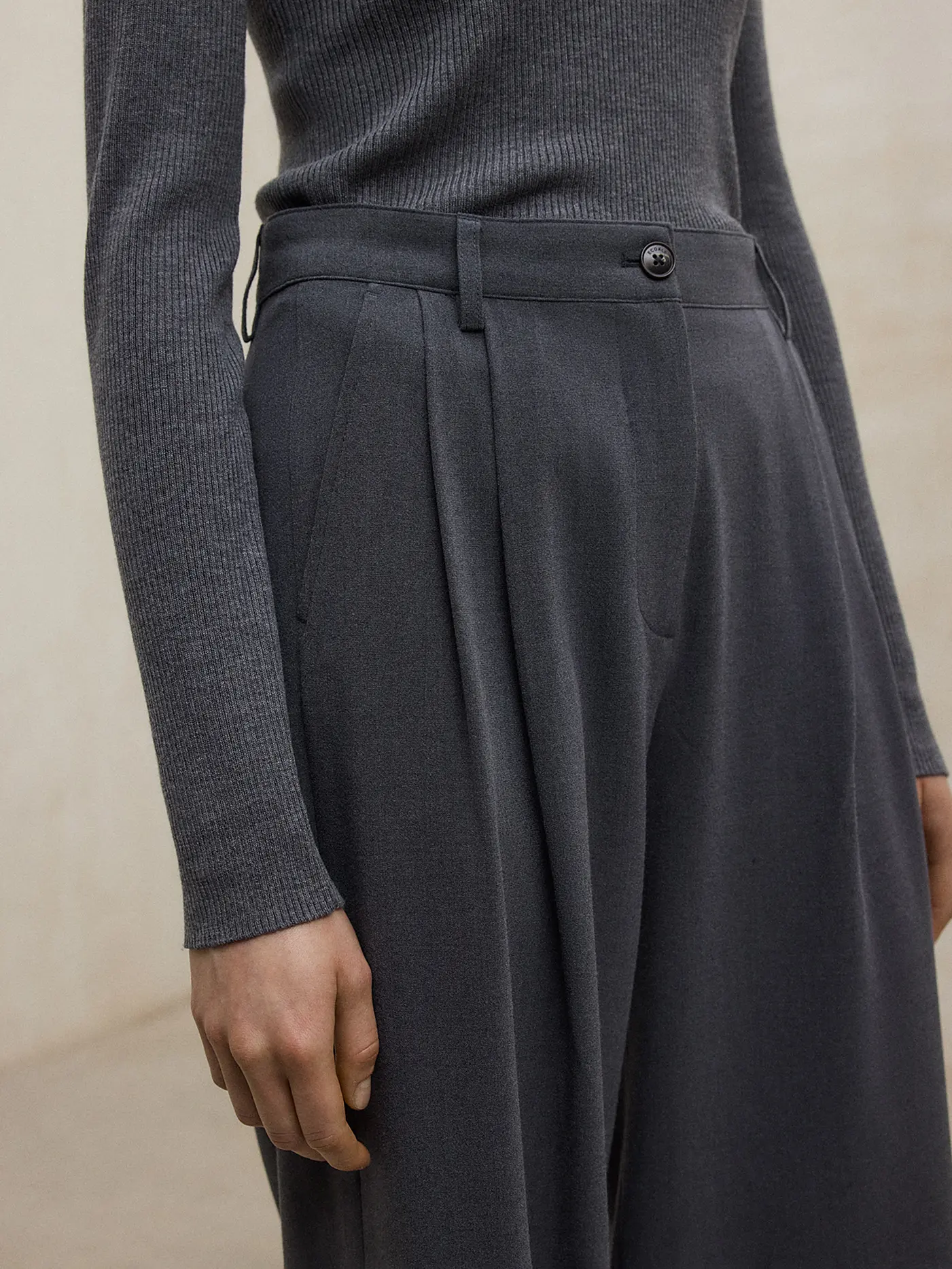 ECOALF | Marlenehose MIEL  | grau