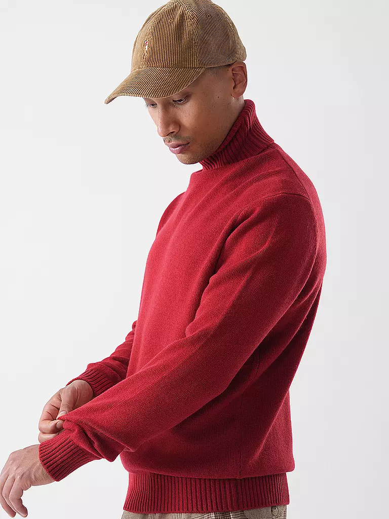 ECOALF | Rollkragenpullover  | Dunkelrot