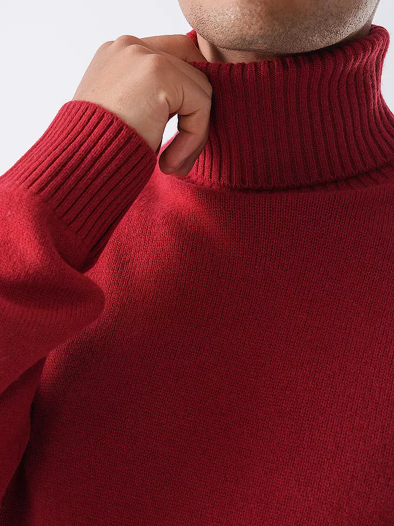 ECOALF | Rollkragenpullover  | Dunkelrot