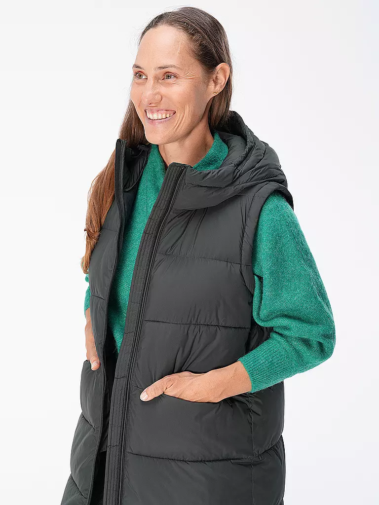 ECOALF | Steppgilet MARANGUALF | dunkelgrün