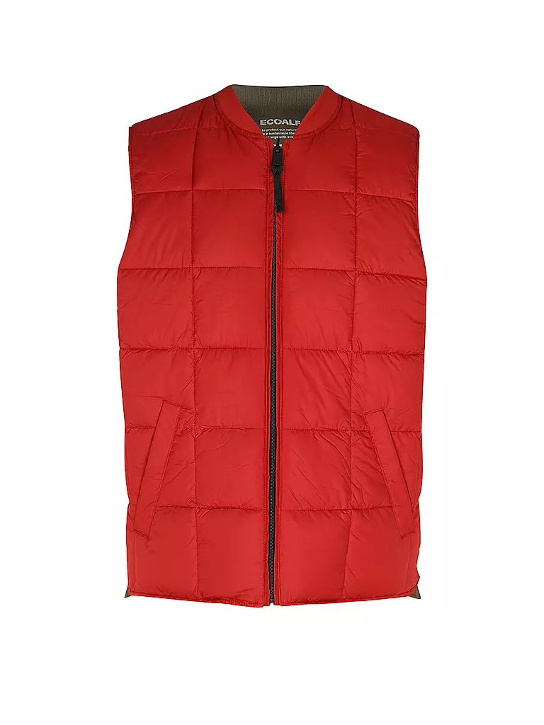ECOALF | Steppgilet | dunkelrot
