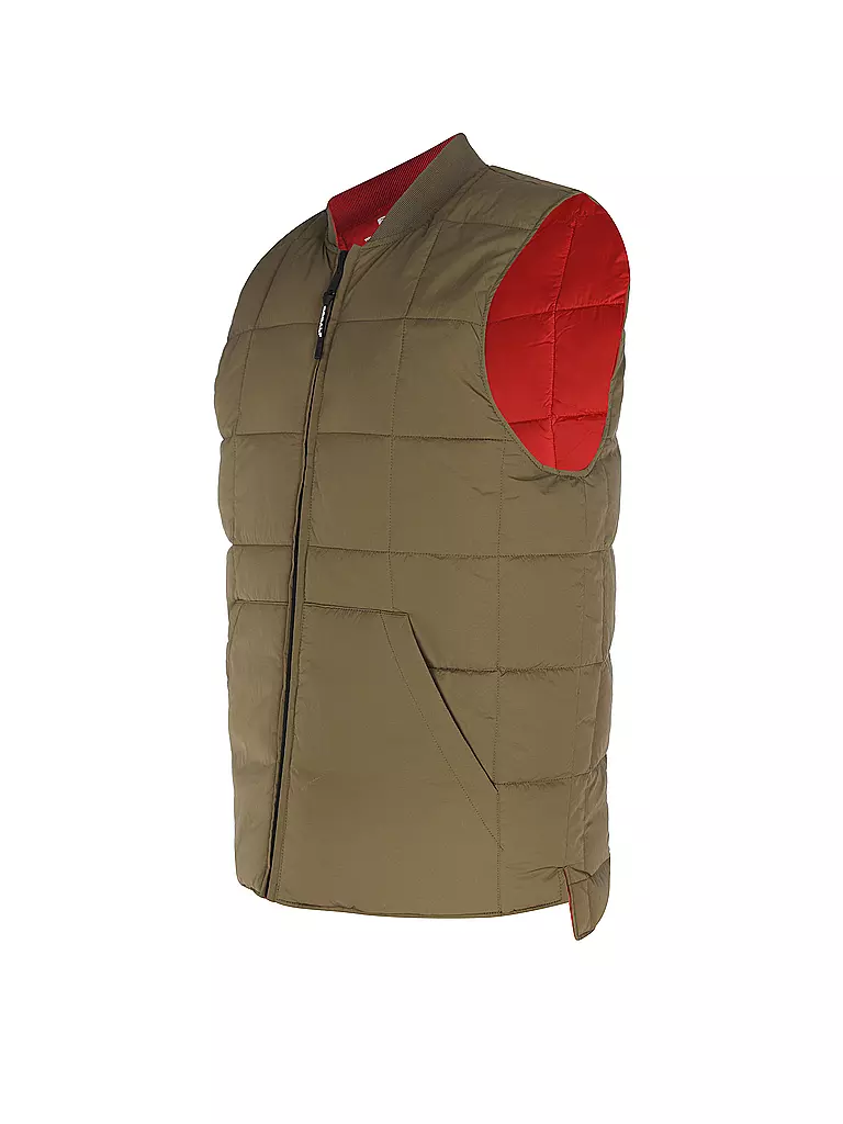 ECOALF | Steppgilet | dunkelrot