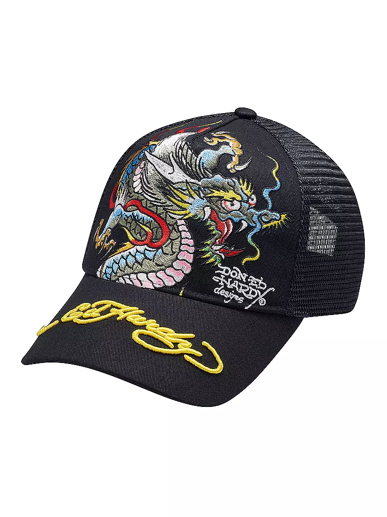 ED HARDY | Kappe GIANT DRAGON  | schwarz