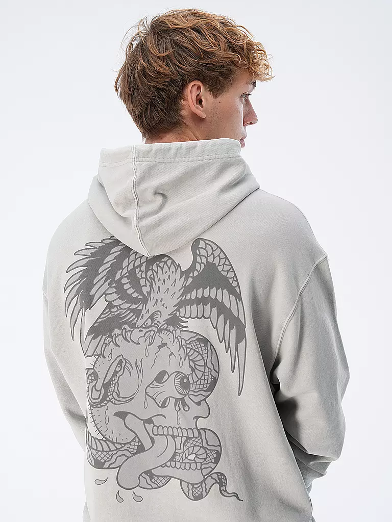 ED HARDY | Kapuzensweater - Hoodie EYE-BALL | hellgrau