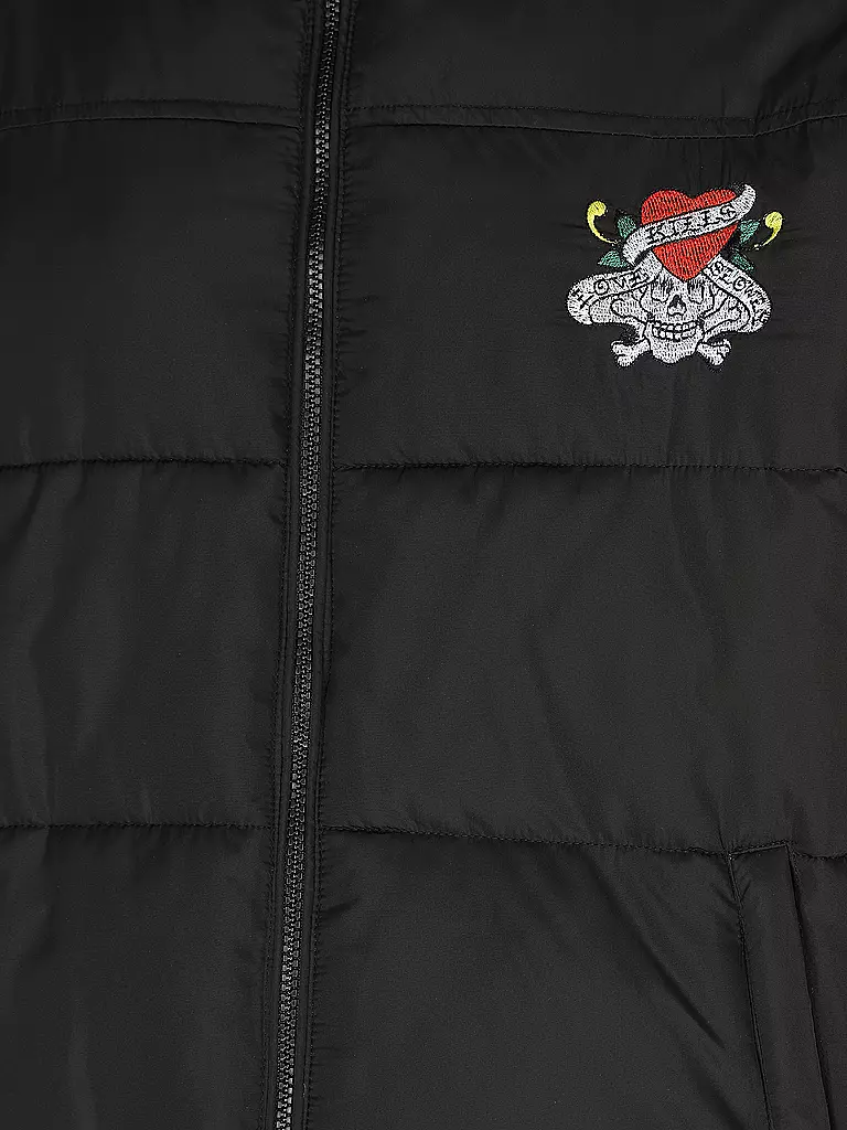 ED HARDY | Steppjacke LKS-NYC-SKULL | schwarz