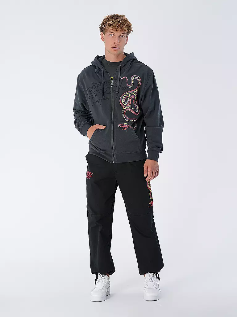 ED HARDY | Sweatjacke DRAG SNAKE  | grau