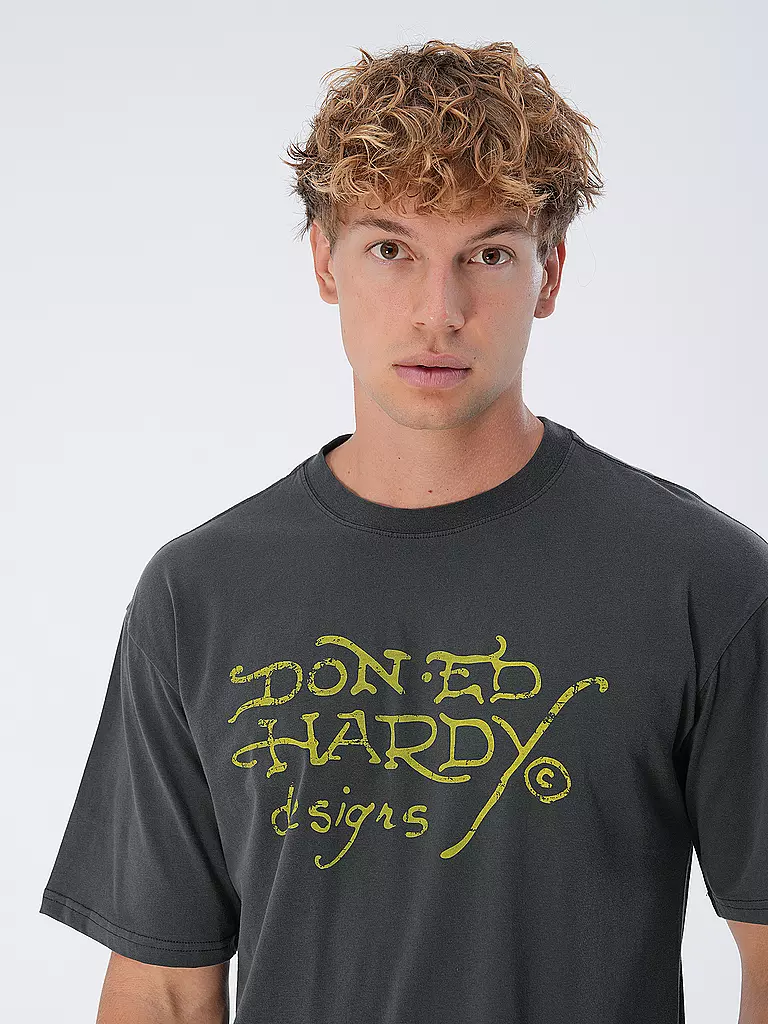 ED HARDY | T-Shirt  | grau