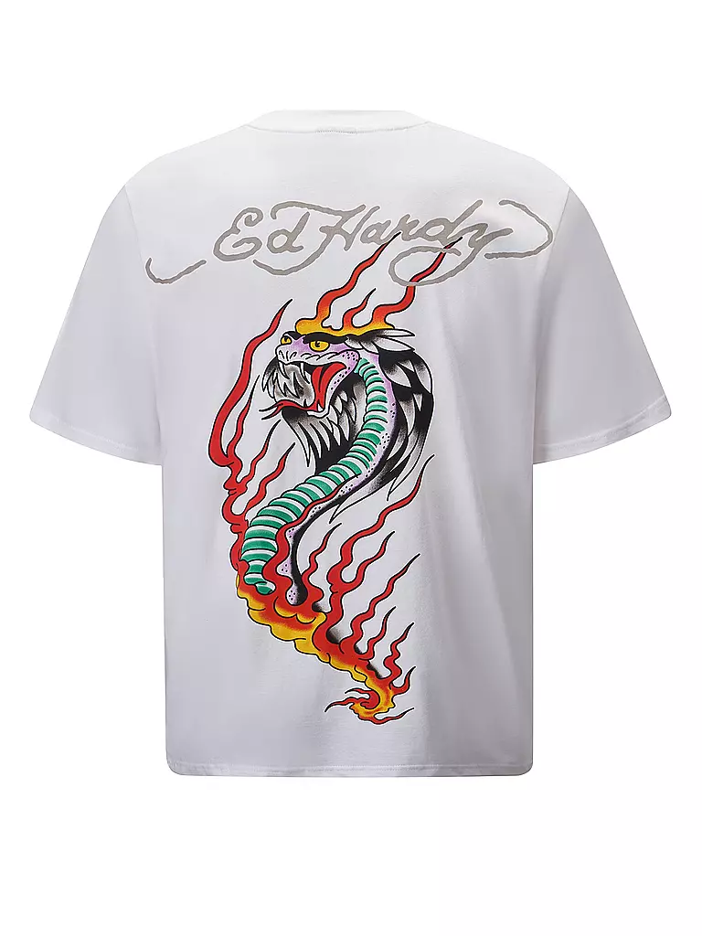 ED HARDY | T-Shirt VENOM CRAWL | weiss